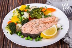Japoniako dieta-platera arrain giharrekin
